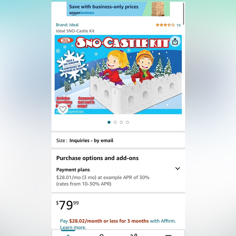 Ideal Sno-Castle Kit